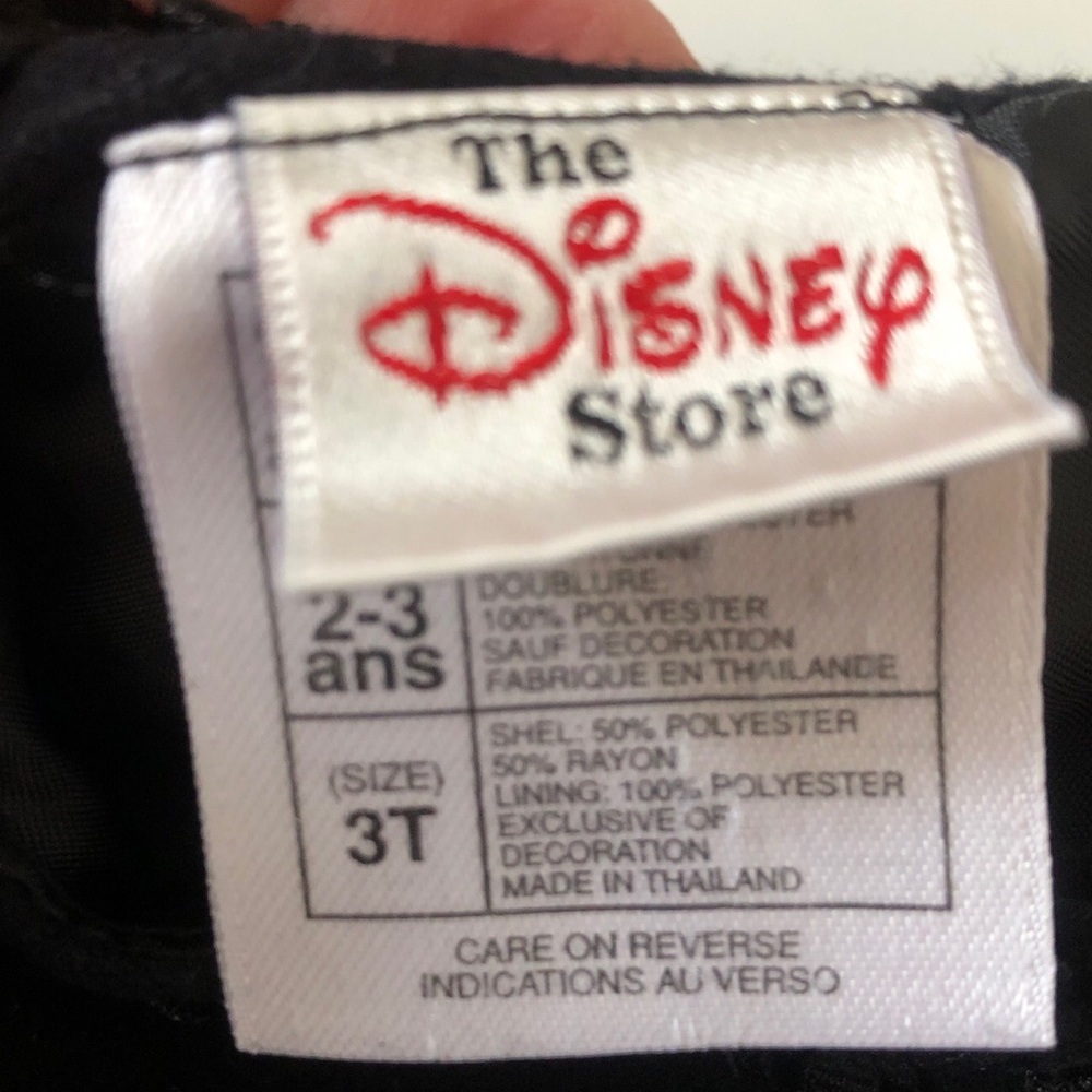 Vintage Disney Baby Winnie the Pooh & Piglet Embroidered Black dress 3T - Picture 4 of 7